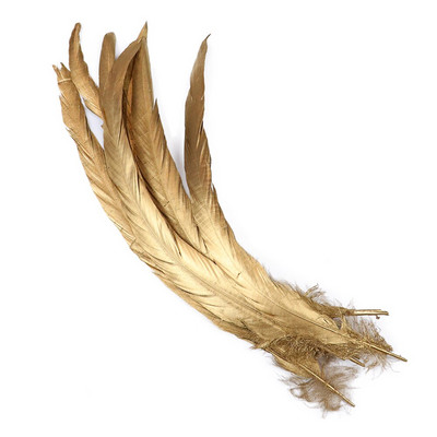 10 kom/lot Tiskanje zlatne i srebrne boje perje pijetlova repa 25-30 cm perje za svatove Ukrasno perje Rukotvorine