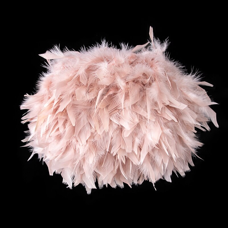 2Yard, alb, roz, pene de curcan, ornamente pentru lucrare de ac, panglică cu franjuri, decorare pentru rochie de mireasă, pene, bricolaj, artizanat