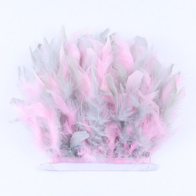 Panglică cu pene de curcan multicolore, 10-15 cm, decorare pentru rochie de mireasă, carnaval, jucării, accesorii, penne, franjuri, artizanat