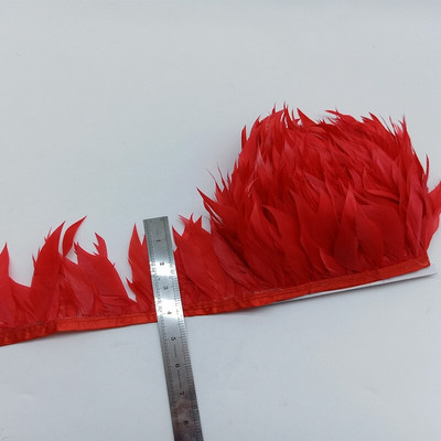 1 metar Crveni noj Puretina Pijetao Guska Perje fazana Obrubi Hvatač snova Vrpce za ručni rad Rukotvorine Pokrivalo za glavu Pluma