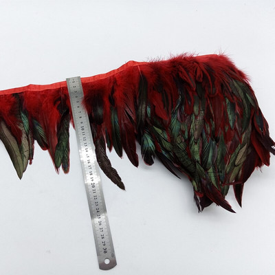 1 metar Crveni noj Puretina Pijetao Guska Perje fazana Obrubi Hvatač snova Vrpce za ručni rad Rukotvorine Pokrivalo za glavu Pluma