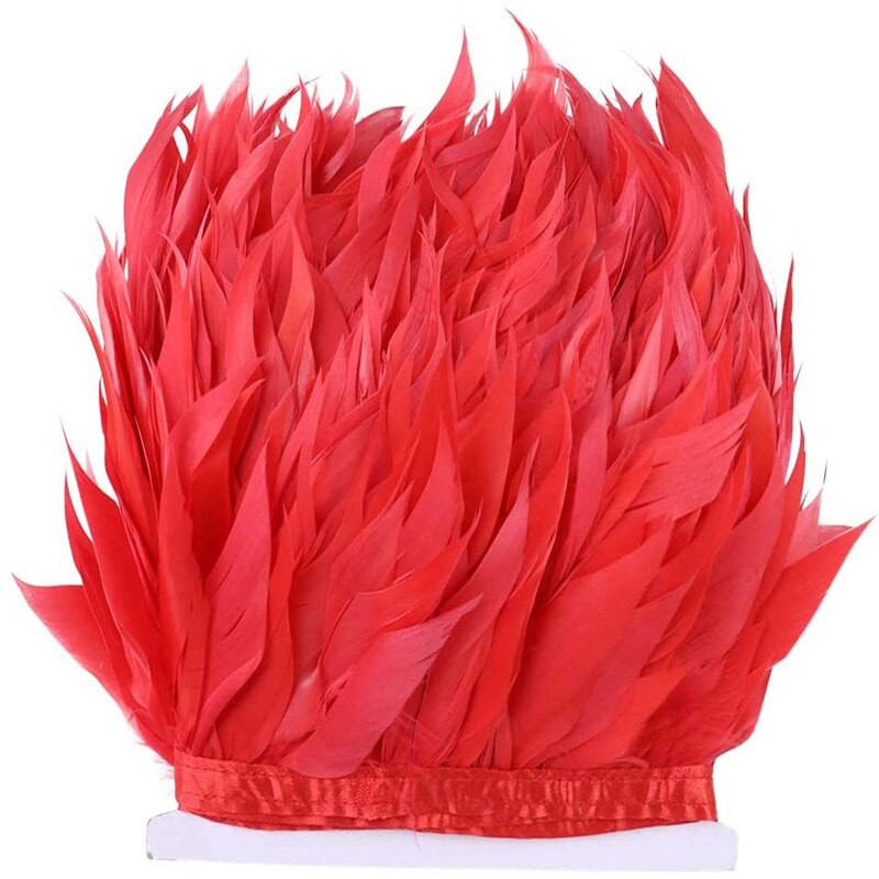 1 metar Crveni noj Puretina Pijetao Guska Perje fazana Obrubi Hvatač snova Vrpce za ručni rad Rukotvorine Pokrivalo za glavu Pluma