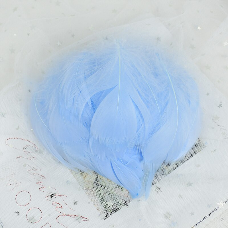 100 TK värvilised hanesulgi DIY käsitöö kohevad luigesuled pehmed ploomid pulmapeo kaunistamiseks ehted dekoori tarvikud