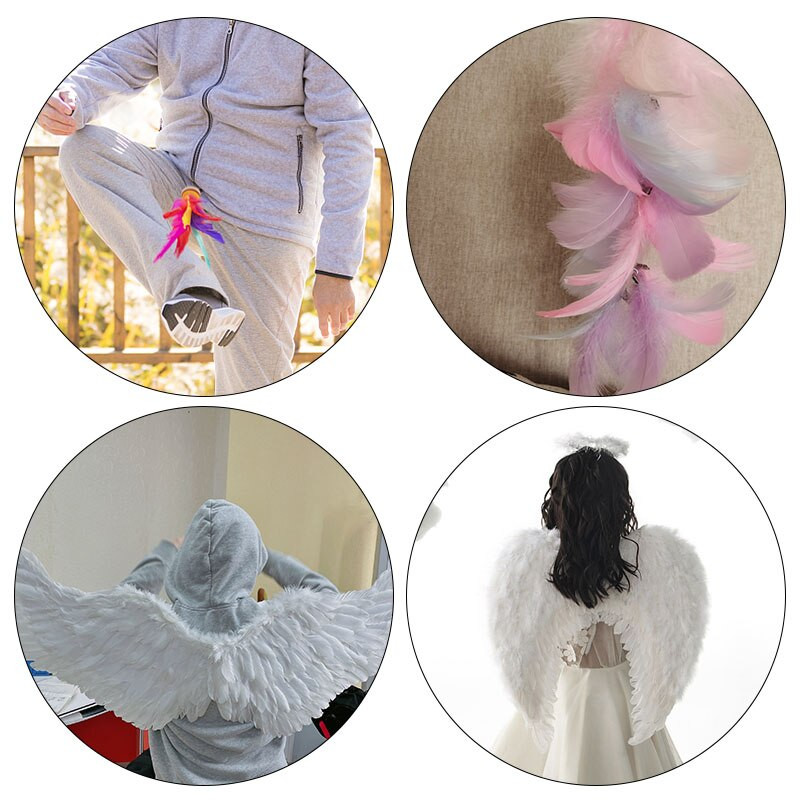 100 TK värvilised hanesulgi DIY käsitöö kohevad luigesuled pehmed ploomid pulmapeo kaunistamiseks ehted dekoori tarvikud