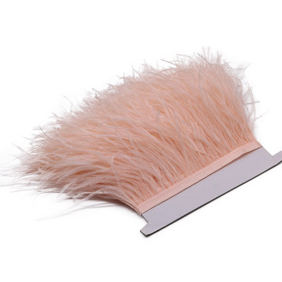 Λευκό 8-10cm Αφράτο φτερό στρουθοκαμήλου Διακοσμητικό Φυσικό Φτερό Στρουθοκάμηλου Κορδέλα Διακόσμηση Νυφικού Αξεσουάρ Ραπτικής 1M