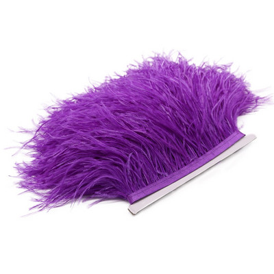 Λευκό 8-10cm Αφράτο φτερό στρουθοκαμήλου Διακοσμητικό Φυσικό Φτερό Στρουθοκάμηλου Κορδέλα Διακόσμηση Νυφικού Αξεσουάρ Ραπτικής 1M