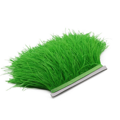 Λευκό 8-10cm Αφράτο φτερό στρουθοκαμήλου Διακοσμητικό Φυσικό Φτερό Στρουθοκάμηλου Κορδέλα Διακόσμηση Νυφικού Αξεσουάρ Ραπτικής 1M