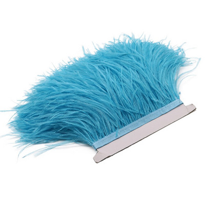 Λευκό 8-10cm Αφράτο φτερό στρουθοκαμήλου Διακοσμητικό Φυσικό Φτερό Στρουθοκάμηλου Κορδέλα Διακόσμηση Νυφικού Αξεσουάρ Ραπτικής 1M