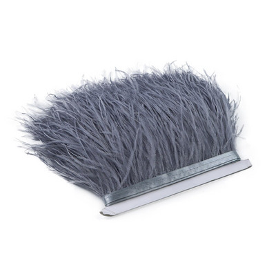 Λευκό 8-10cm Αφράτο φτερό στρουθοκαμήλου Διακοσμητικό Φυσικό Φτερό Στρουθοκάμηλου Κορδέλα Διακόσμηση Νυφικού Αξεσουάρ Ραπτικής 1M