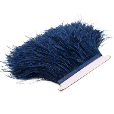 Λευκό 8-10cm Αφράτο φτερό στρουθοκαμήλου Διακοσμητικό Φυσικό Φτερό Στρουθοκάμηλου Κορδέλα Διακόσμηση Νυφικού Αξεσουάρ Ραπτικής 1M