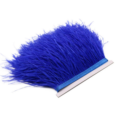 Λευκό 8-10cm Αφράτο φτερό στρουθοκαμήλου Διακοσμητικό Φυσικό Φτερό Στρουθοκάμηλου Κορδέλα Διακόσμηση Νυφικού Αξεσουάρ Ραπτικής 1M