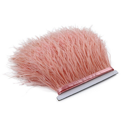 Λευκό 8-10cm Αφράτο φτερό στρουθοκαμήλου Διακοσμητικό Φυσικό Φτερό Στρουθοκάμηλου Κορδέλα Διακόσμηση Νυφικού Αξεσουάρ Ραπτικής 1M