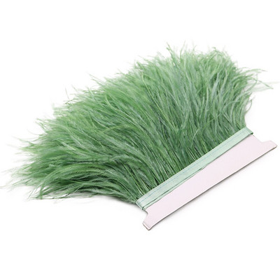 Λευκό 8-10cm Αφράτο φτερό στρουθοκαμήλου Διακοσμητικό Φυσικό Φτερό Στρουθοκάμηλου Κορδέλα Διακόσμηση Νυφικού Αξεσουάρ Ραπτικής 1M