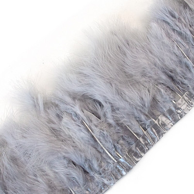 1 метър естествени пуешки пера панделка занаяти тапицерия от пера марабу за рокля за сватбено тържество облекло шиене декорация перо