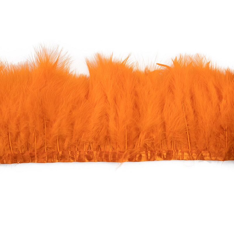 1 метър естествени пуешки пера панделка занаяти тапицерия от пера марабу за рокля за сватбено тържество облекло шиене декорация перо