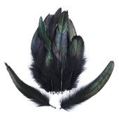 100 бр./Партида Естествена коса на петел, пилешки пера 5-8 инча/13-20 CM пера на петел за Направи си сам, занаяти, обеци, изработка на бижута, пера