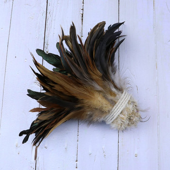 100 τεμ./Παρτίδα Φυσικά μαλλιά κόκορα Φτερά κοτόπουλου 5-8 ίντσες/13-20 CM Φτερό κόκορα για χειροτεχνίες σκουλαρίκια κοσμήματα κατασκευής λοφίων