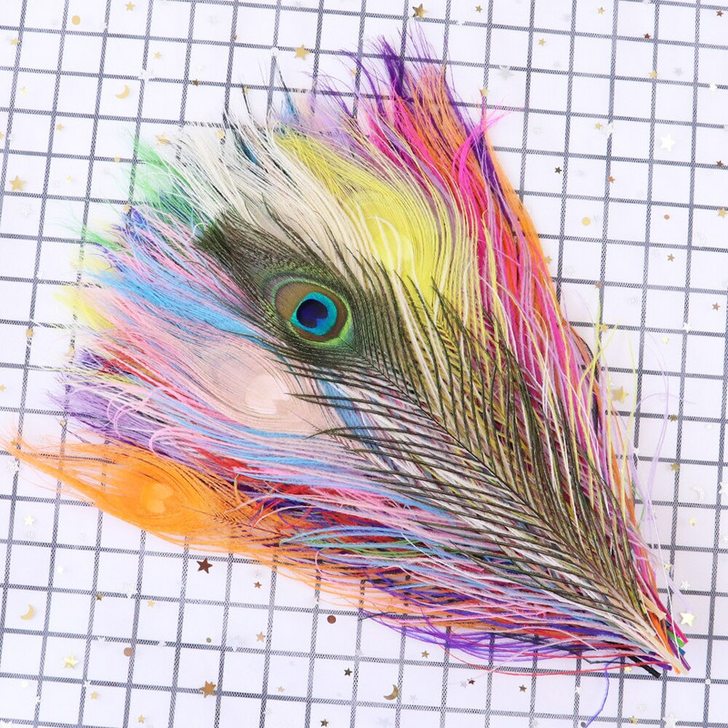 10 tk/partii paabulinnu suled 25-30 cm pulmapeo kaunistamiseks riided õmblemine käsitöö, värvitud värvilised ehtetarvikud