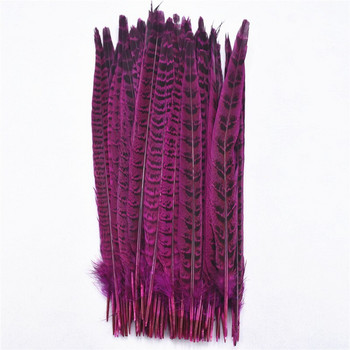 Красиви 20 бр. 25 - 30 см естествено розово червено перо от опашка на фазан Направи си сам сватбена украса аксесоари за шапки пера за занаяти