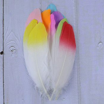 10 τμχ/τσάντα Φτερό λευκό χήνας ροζ Χρώμα Συμβουλή 6-8 ιντσών Φυσικά φτερά για χειροτεχνία Κατασκευή κοσμημάτων Διακόσμηση λοφίο χονδρικής