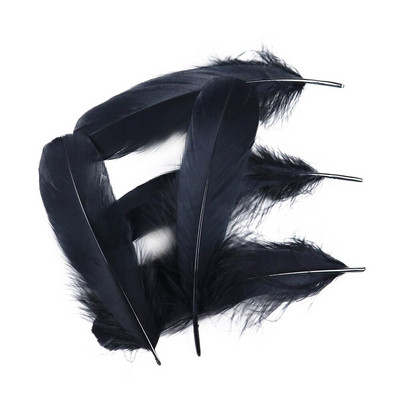 50 komada bijelog prirodnog guščjeg perja za rukotvorine Party Crafts DIY ukrasi za nakit Rukotvorine 6-8 inča/15-20 cm labudovo perje