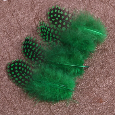 100 tk/partii täpiline Guinea kana sulesuled käsitööks Pärlitähnilised faasanisuled ehete valmistamiseks karnevali ploomide valmistamiseks