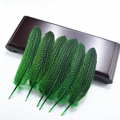 10 buc/lot perle naturale pene de bibilică de pui cu pene de fazan pete materiale pentru legarea muștelor decor decorare pentru prins de vise