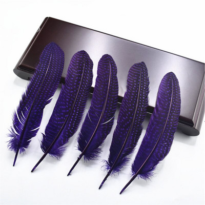 10 buc/lot perle naturale pene de bibilică de pui cu pene de fazan pete materiale pentru legarea muștelor decor decorare pentru prins de vise