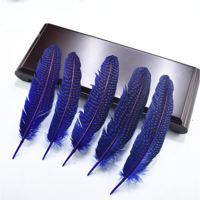 10 buc/lot perle naturale pene de bibilică de pui cu pene de fazan pete materiale pentru legarea muștelor decor decorare pentru prins de vise