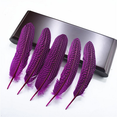 10 buc/lot perle naturale pene de bibilică de pui cu pene de fazan pete materiale pentru legarea muștelor decor decorare pentru prins de vise