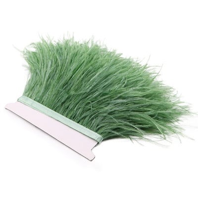 1 Μ 6-15 εκ. Πραγματικά πολύχρωμα φτερά στρουθοκαμήλου Κάλυμμα με κρόσσια DIY Φούντα Πλούμα Κορδέλα Τσάντα γάμου Φόρεμα Ραπτικής Διακόσμησης Χειροτεχνία