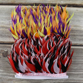 1 metar šarene vrpce obrubljene guščjim perjem rese 8-10 CM za ručni rad svadbeni dodaci Dekoracija Rukotvorine Perjanice