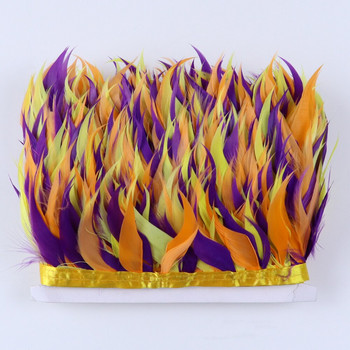 Κορδέλα 1 μέτρου πολύχρωμο φτερό χήνας Κρόσι 8-10 εκ. για μαστορέματα για πάρτι αξεσουάρ γάμου Decor Crafts Πλούσια