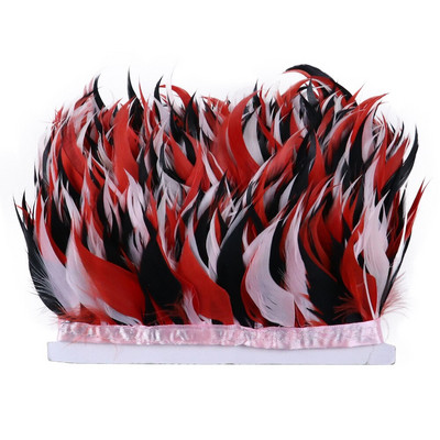 1 metar šarene vrpce obrubljene guščjim perjem rese 8-10 CM za ručni rad svadbeni dodaci Dekoracija Rukotvorine Perjanice