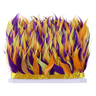 1 metar šarene vrpce obrubljene guščjim perjem rese 8-10 CM za ručni rad svadbeni dodaci Dekoracija Rukotvorine Perjanice