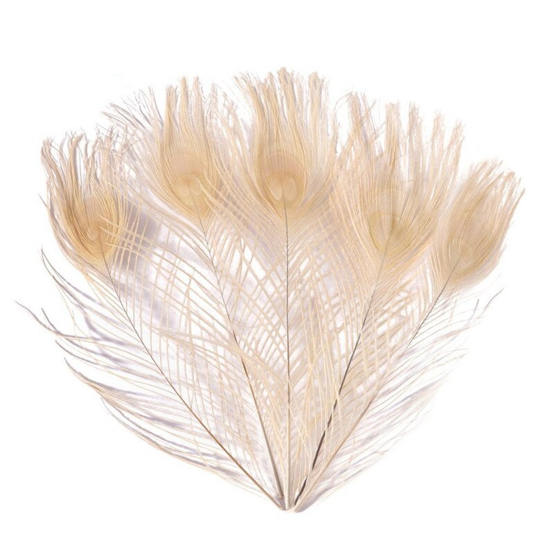 10 kom/lot obojeno ružino paunovo perje za rukotvorine 25-30 cm 10-12 inča paunovo perje za izradu nakita Ukrasno perje od šljive