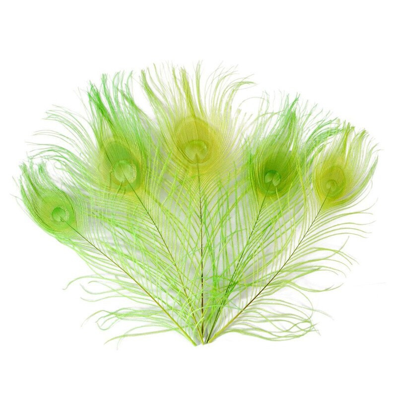 10 kom/lot obojeno ružino paunovo perje za rukotvorine 25-30 cm 10-12 inča paunovo perje za izradu nakita Ukrasno perje od šljive