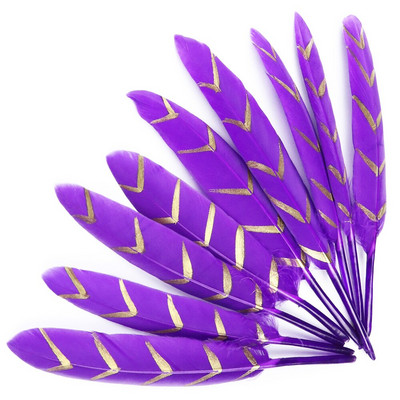 20 бр. Златни патешки гъши пера Висококачествено гъши перо за занаяти Бижута Шапки за глава Декоративни аксесоари пера