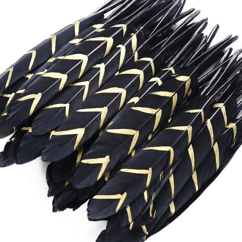 20 бр. Златни патешки гъши пера Висококачествено гъши перо за занаяти Бижута Шапки за глава Декоративни аксесоари пера