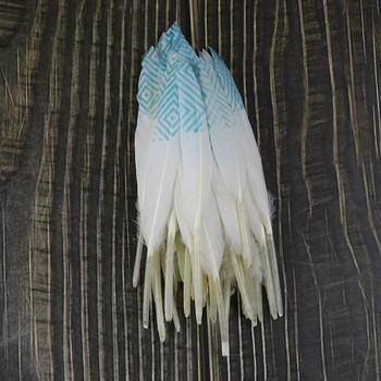 10 ΤΕΜ Φτερά χήνας 10-15 εκ./4-6 ίντσες Μοτίβο σε σχήμα V Swan Feather Diy αποκριάτικο φόρεμα αξεσουάρ Διακόσμηση σπιτιού Crafts Plumes