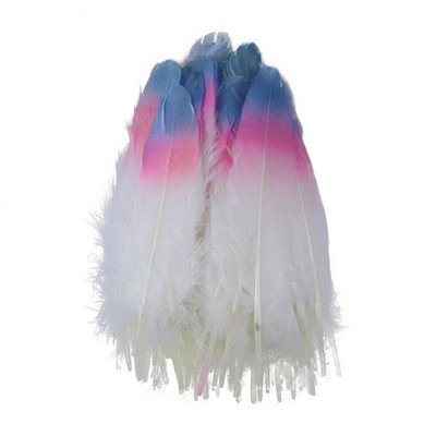 10 PCS 6-8 инча градиентни гъши пера 15-20 CM естествени пера за бижута направи си сам карнавал сватбено парти декор занаятчийски пера