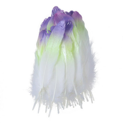 10 PCS 6-8 инча градиентни гъши пера 15-20 CM естествени пера за бижута направи си сам карнавал сватбено парти декор занаятчийски пера