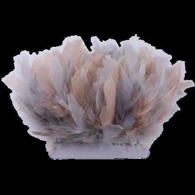 1 metar Obrub od purećeg perja DIY vjenčani pribor za šivanje Dekoracija odjeće Pahuljasto perje Vrpca za rukotvorine 10-15 CM