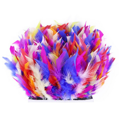 1 metar Obrub od purećeg perja DIY vjenčani pribor za šivanje Dekoracija odjeće Pahuljasto perje Vrpca za rukotvorine 10-15 CM