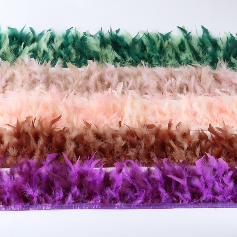 1 metar Obrub od purećeg perja DIY vjenčani pribor za šivanje Dekoracija odjeće Pahuljasto perje Vrpca za rukotvorine 10-15 CM