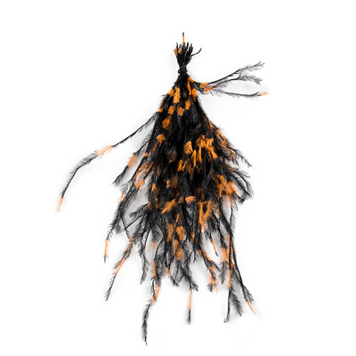 Pachet de 100 buc./loturi de pene de struț naturale colorate șiruri de filament 10-15/15-18CM cercei pentru realizarea de accesorii decorative