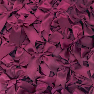 50gab. 85x85mm satīna lentes bantes Mezgls Amatniecības bantes rozā balts mazs puķu kaklasaite kāzu dekorācija bantīte DIY dzimšanas ballīte