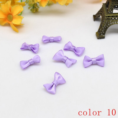 50/100gab 10mm-20mm Mazas satīna lentes bantes ziedu aplikācijas šūt Amatniecības bantītes kāzu ballītes šūšana DIY dekorācijas