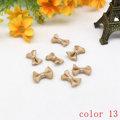 50/100gab 10mm-20mm Mazas satīna lentes bantes ziedu aplikācijas šūt Amatniecības bantītes kāzu ballītes šūšana DIY dekorācijas