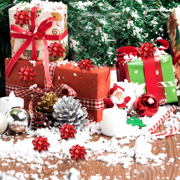 100 τμχ 2,5 εκ. Μίνι κομφετί δώρου Φιόγκοι Χριστουγεννιάτικες δώρο Φιόγκοι Αυτοκόλλητες συσκευασίες δώρου Φιόγκοι Γάμοι Δώρα Φιόγκοι του Αγίου Βαλεντίνου